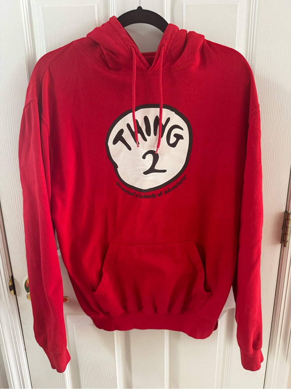 Universal Studios Red Thing 2 Graphic Hoodie Sweatshirt